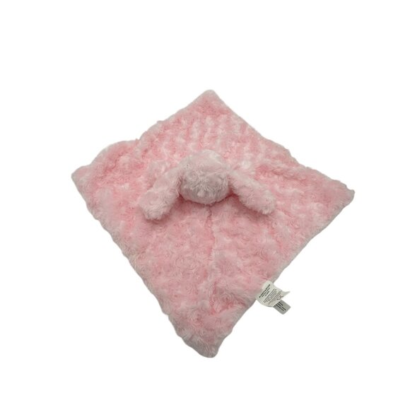 Blankets and Beyond Pink Dog Lovey Swirled Soother Security Blanket‎ Soft Cuddly - Picture 7 of 9